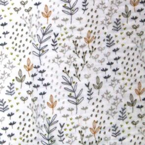 Domotex Double Gauze 100% Cotton Printed - 130gsm Foliage Forest