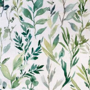 Domotex Cotton Digital Prints - 115gsm Foliage White/Green