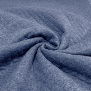 Domotex Quilted Jersey - 80% Cotton 20% Poly - 315gsm Indigo