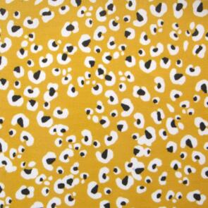 Domotex 100% Cotton - 115gsm Mustard Leopard