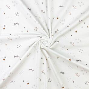 Domotex Printed Jersey - 220gsm Stars White