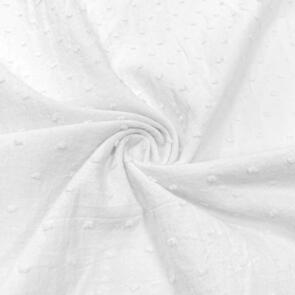 Domotex Plumetis 100% Cotton - 80gsm Blanc