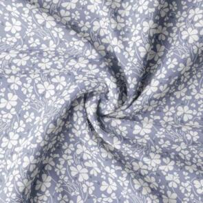 Domotex 100% Cotton - 115gsm Oxalis Blue