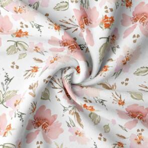 Domotex Cotton Digital Prints - 115gsm Floral Rose