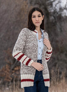 Blue Sky Fibers Woolstok - Hood River Cardigan - Knitting Pattern / Kit