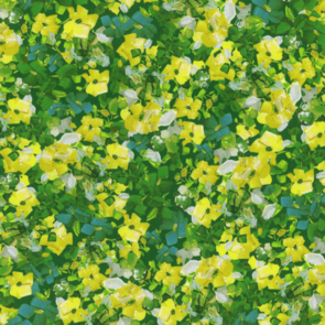 Robert Kaufman Painterly Petals - Meadow - Garden SRKD-22275-238 GARDEN
