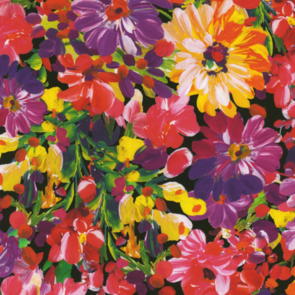 Robert Kaufman Painterly Petals - Meadow - Summer SRKD-22272-193 SUMMER