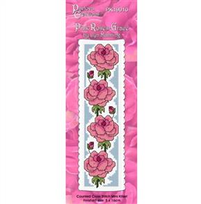 Lyn Manning  Cross Stitch Kit Bookmark - Pink Roses-Grace