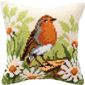 Vervaco  Cross Stitch Cushion Kit - Robin