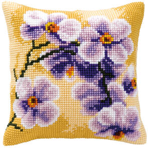 Vervaco  Cross Stitch Cushion Kit - Orchid