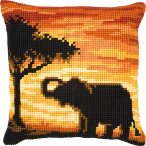 Vervaco  Cross Stitch Cushion Kit - Elephant