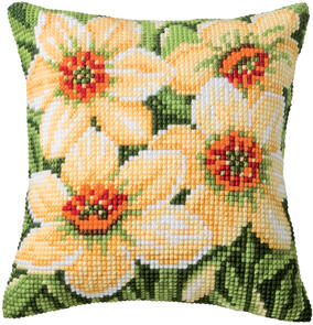 Vervaco  Cross Stitch Cushion Kit - Daffodils