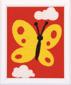 Vervaco  Canvas Kit - A yellow butterfly
