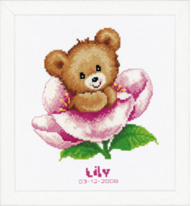 Vervaco Counted cross stitch kit Cute bear