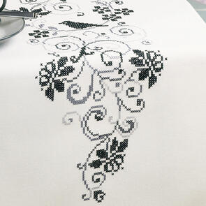 Vervaco  Cross Stitch Table Runner Kit - Flowers