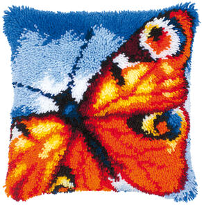 Vervaco  Latch Hook Kit - Orange butterfly