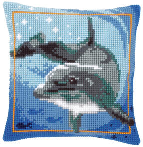 Vervaco  Cross Stitch Cushion Kit - Dolphin #1