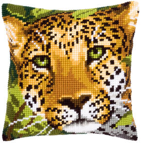Vervaco  Cross Stitch Cushion Kit - Leopard