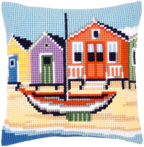 Vervaco  Cross Stitch Cushion Kit - On the coast
