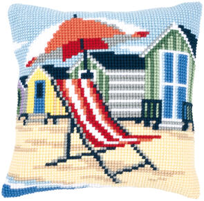 Vervaco  Cross Stitch Cushion Kit - On the beach