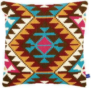 Vervaco  Cross Stitch Cushion Kit - Ethnic print