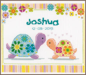 Vervaco  Cross Stitch Kit - Colourful turtles