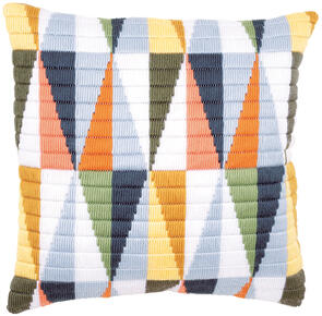 Vervaco  Long Stitch Cushion Kit - Triangles
