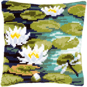 Vervaco  Cross Stitch Cushion Kit - Water lilies