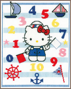 Vervaco  Cross Stitch Kit - Hello Kitty Learning