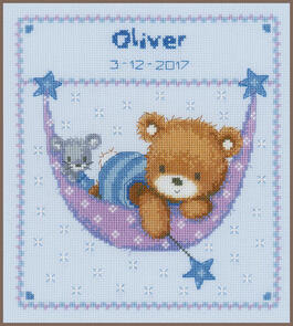 Vervaco Cross Stitch Kit - Little bear in hammock #1