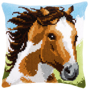 Vervaco  Cross Stitch Cushion Kit - Fiery stallion