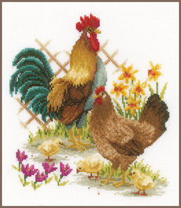 Vervaco  Cross Stitch Kit - Chicken family