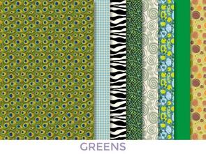 Dress Your Doll Making Couture Fabric Set Kit - Greens