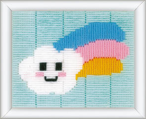 Vervaco  Long Stitch Kit - Little cloud & rainbow