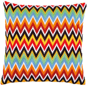 Vervaco  Long Stitch Cushion Kit - Zigzag lines