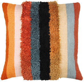 Vervaco  Latch hook & chain stitch cushion kit Boho stripes