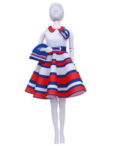 Dress Your Doll Making Couture Outfit Kit - Peggy Stripes