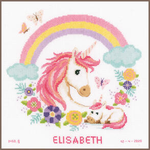 Vervaco  Cross Stitch Kit - Mother and baby unicorn
