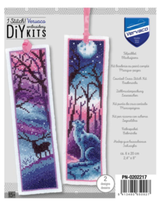 Vervaco Bookmark kit Cat and deer set of 2