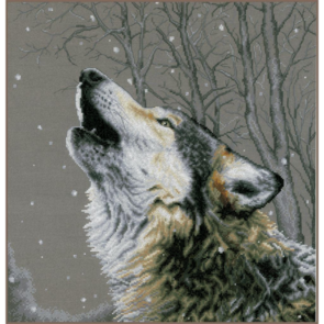 Lanarte Counted Cross Stitch Kit Howling At The Stars
