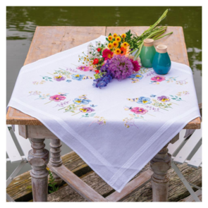 Vervaco Tablecloth kit Violets