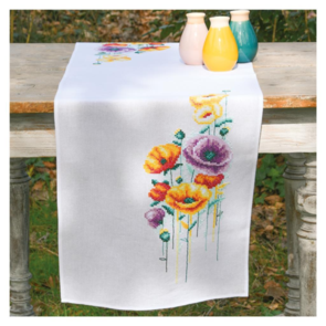 Vervaco Table Runner Kit Poppies