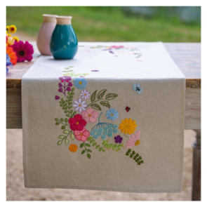 Vervaco Table runner kit Cheerful spring