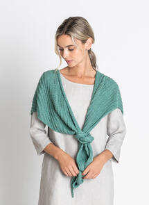 Blue Sky Fibers Metalico - Northampton Wrap - Knitting Pattern / Kit