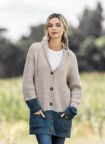 Blue Sky Fibers Woolstok - Northbrook Cardigan - Knitting Pattern / Kit