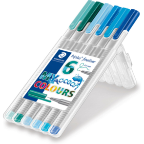 Staedtler Triplus® Fineliner - Wallet 6 Ocean Colours