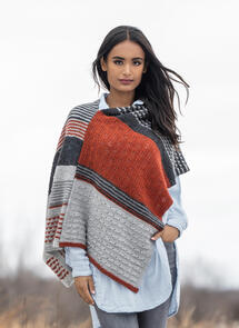 Blue Sky Fibers Woolstok Light - Persimmon Wrap - Knitting Pattern / Kit