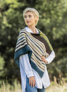 Blue Sky Fibers Woolstok Light -  Poulsbo Wrap - Knitting Pattern / Kit