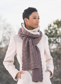 Blue Sky Fibers Woolstok - Ramsey Ribbed Scarf - Knitting Pattern / Kit