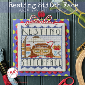 Hands On Design Cross Stitch Chart - Resting Stitch Face HD-256